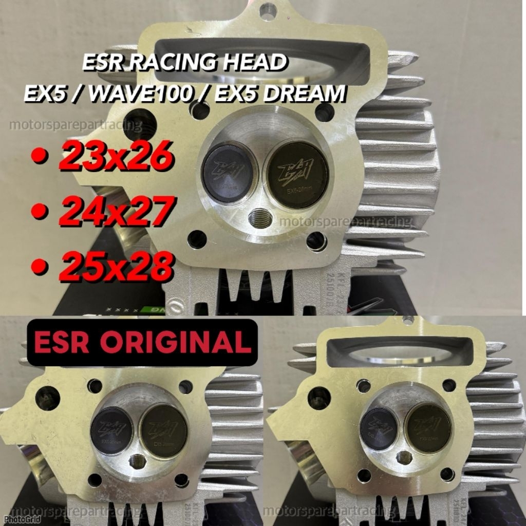 ESR MOTOR EX5 DREAM RACING HEAD 2 VALVE EX5 DREAM CLASS 1 W100 WAVE100 ...