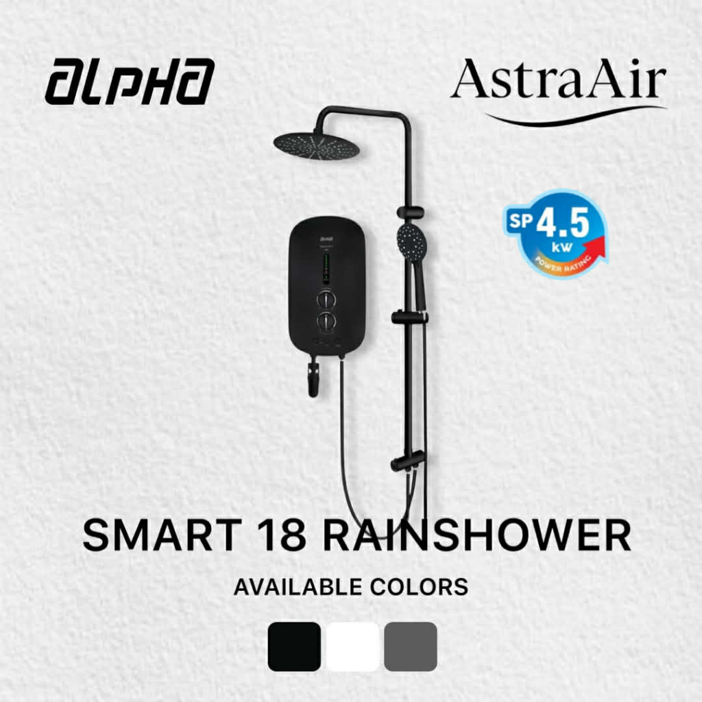 ALPHA SMART 18i/E Plus Rainshower DC Pump or Non Pump Instant Water ...