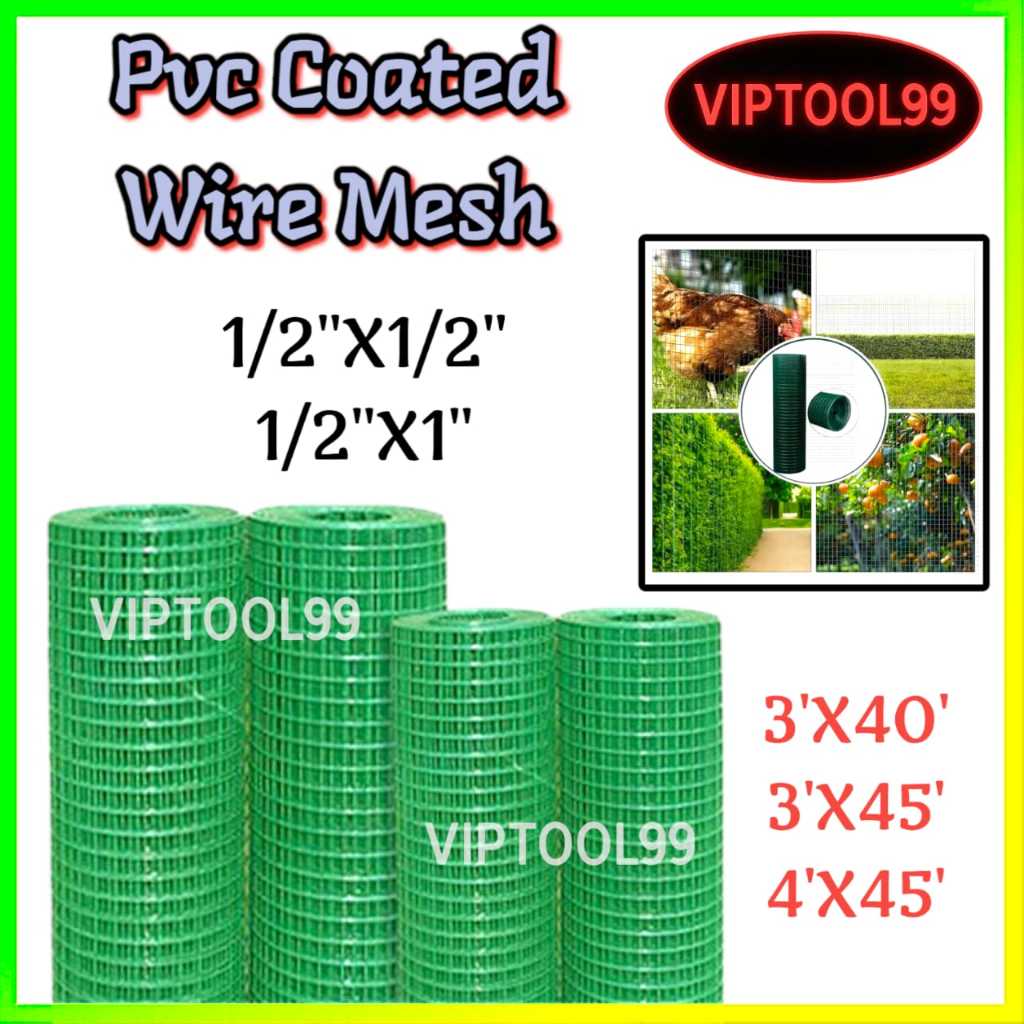 PVC Coated Green Wire Mesh. Anti-Rust Gi Wire Netting. Green Gi Net ...
