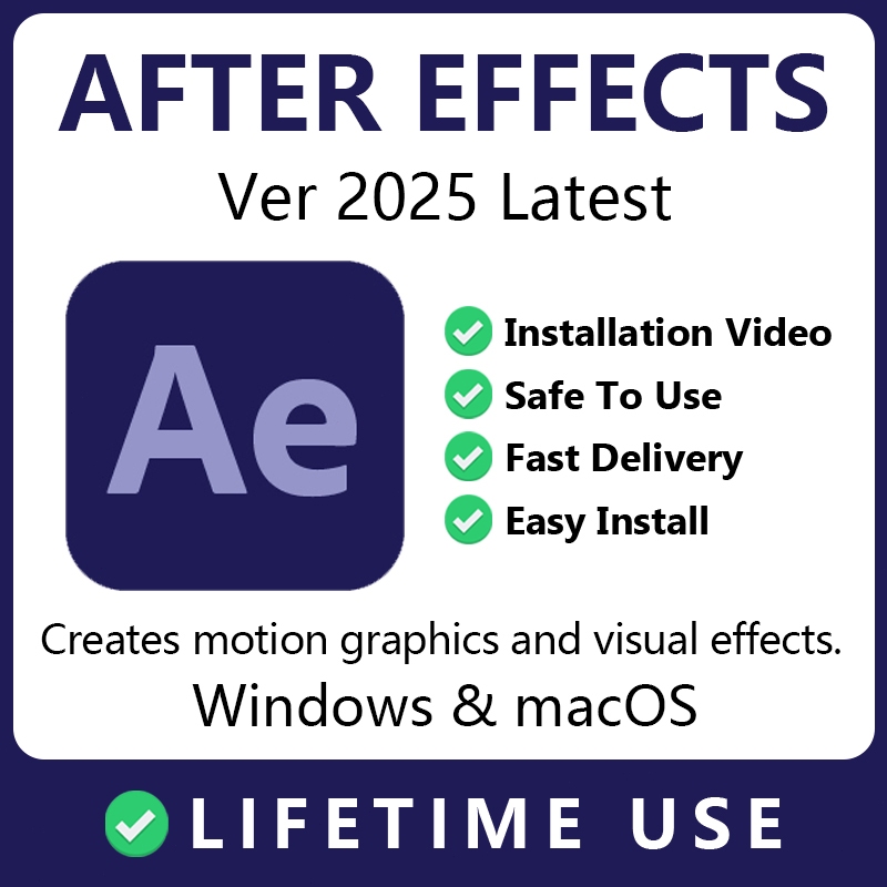 Adobe After Effects 2025 Windows/MacOS Fast Response Lifetime Installer ...