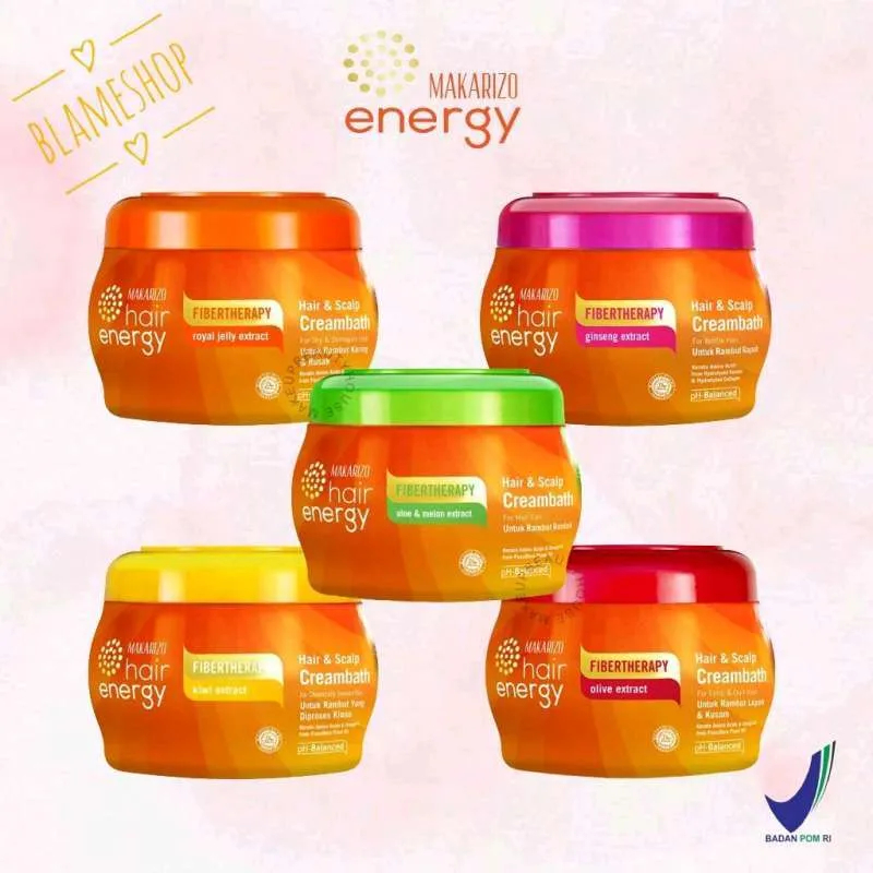 Makarizo CreamBath Rambut Untuk Penjagaan Rambut 500ML 5 Bauan Wangi ...