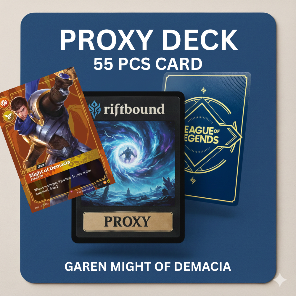 RIFTBOUND PROXY DECK – GAREN MIGHT OF DEMACIA | FULL DECK | READY TO ...