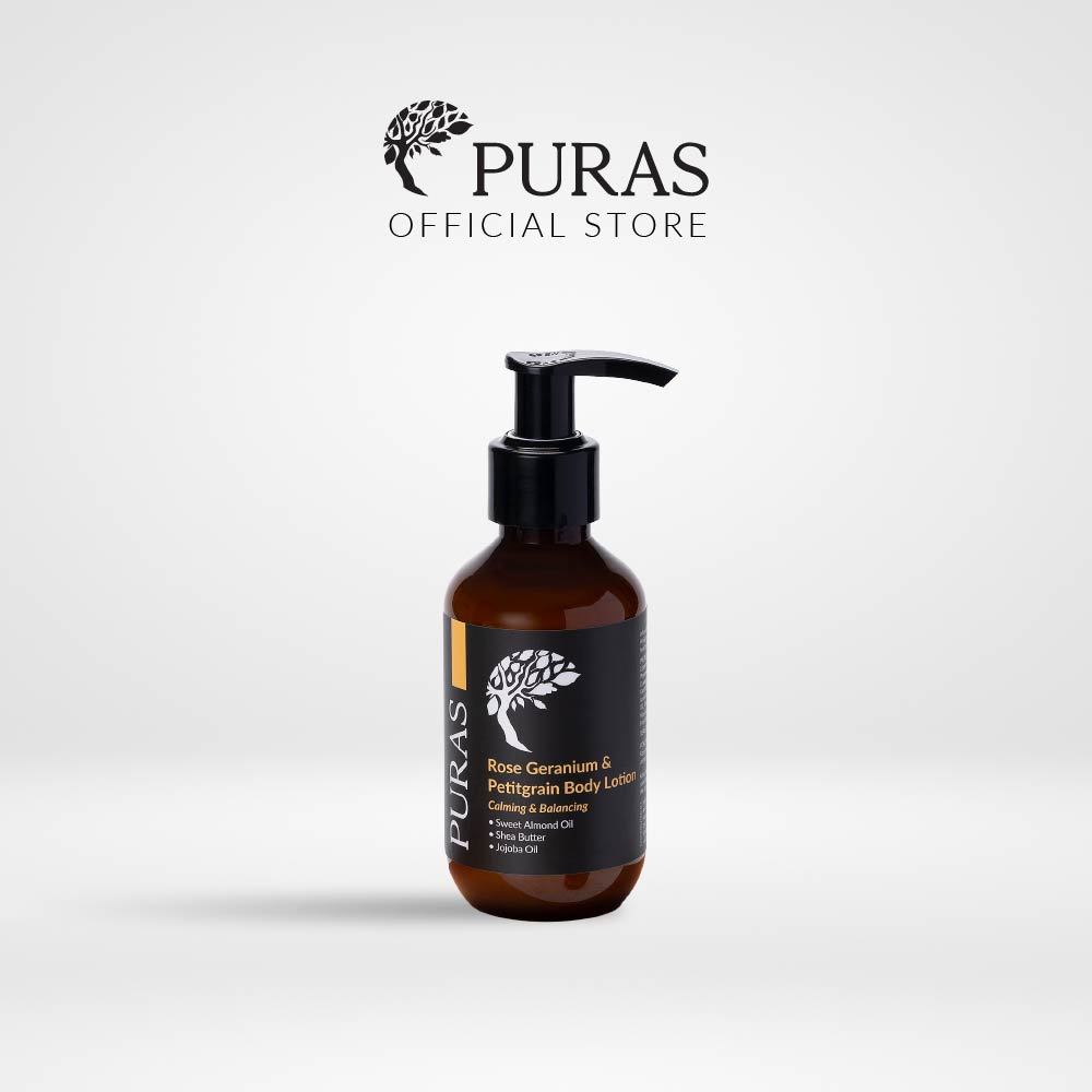 PURAS - Rose Geranium & Petitgrain Body Lotion 120ml | Shopee Malaysia
