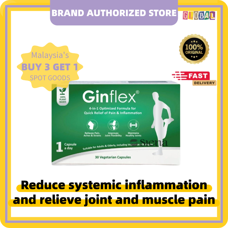 【Buy 3 free 1】Ginflex Joint Support Supplement 6-in-1 Formula 30 ...