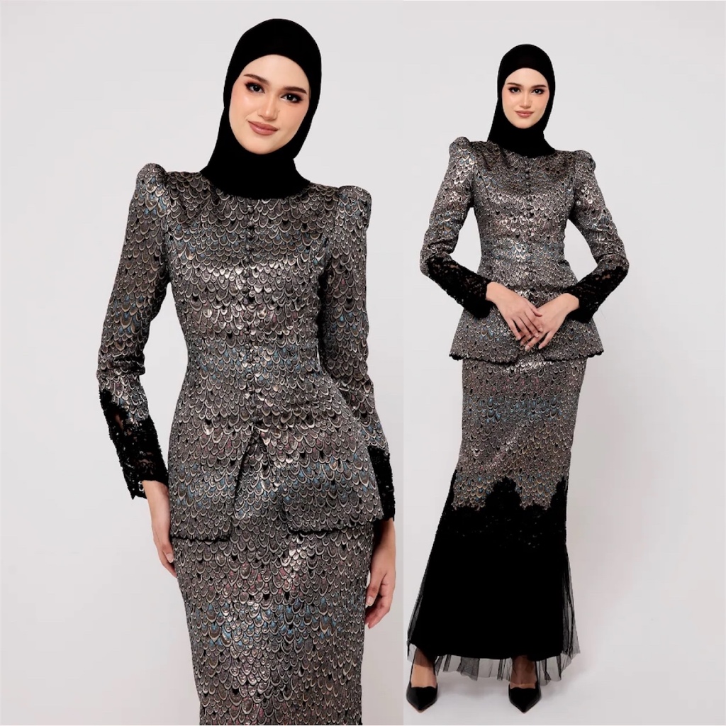 LEEYANARAHMAN SEVERA MINI DOLL Baju kurung mini moden puff sleeve ...