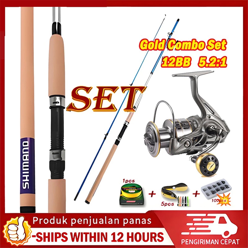 Fishing Rod Set Joran Pancing 1 Set Barang Mancing Set Fishing Combo ...