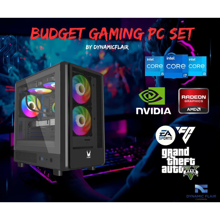 BUDGET RTX GTX GAMING PC AMD RYZEN Intel Core i7 i5 R3 R5 Gaming ...