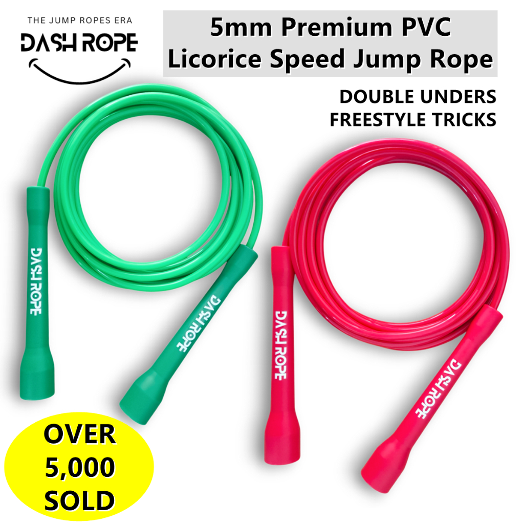 DASHROPE Jump Rope 4mm 5mm 6mm 6.8mm Skipping Ropes Freestyle Speed ...