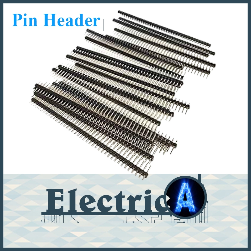 (Sebaris / Single-Row) Male Pin Header 11.2mm, Single Row 40-pin, Pitch 2.54mm, Break Away [ElectricA]
