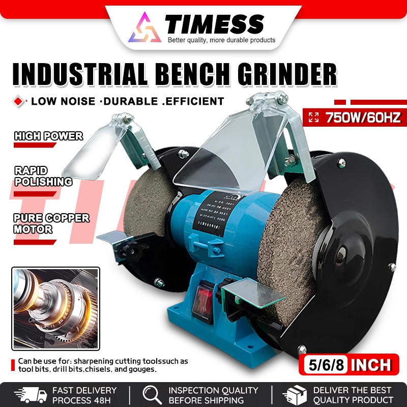 750W Benchtop Grinding Machine 8-inch Heavy Industrial Tabletop ...