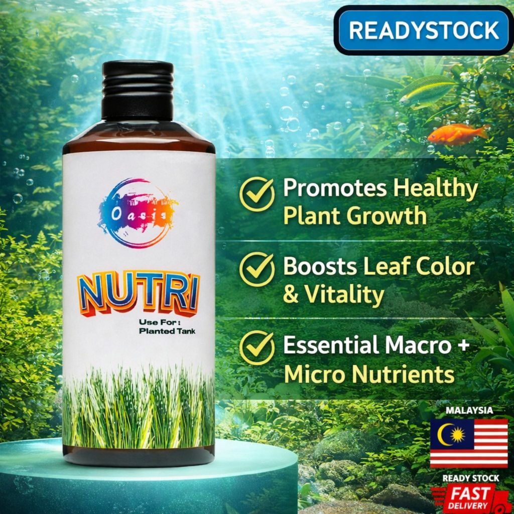 Oasis Nutri Plant Fertilizer | Aquarium Planted Tank Liquid | Macro ...