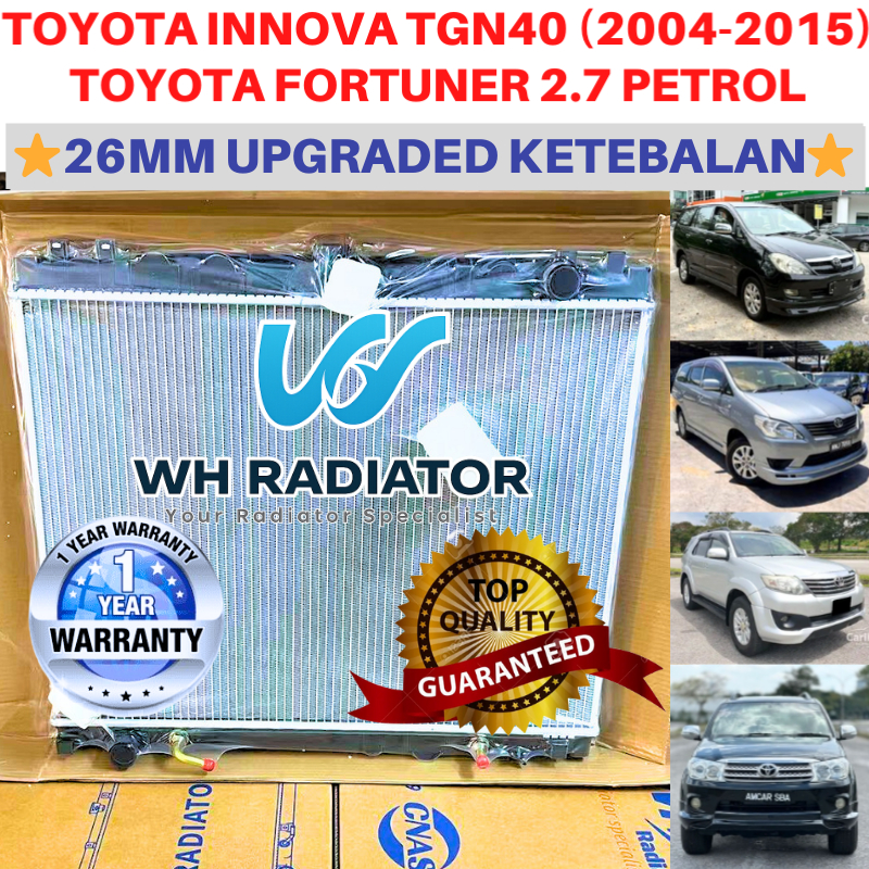 TOYOTA INNOVA TGN40 04' / FORTUNER 2.7 PETROL (26mm)UPGRADED SIZE TOP ...