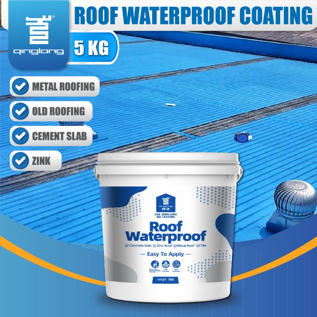 【Ready Use】5KG QL Roof Waterproofing Coating Resistant Elastomeric ...
