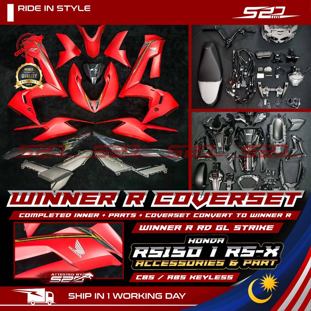 Winner R Convert Coverset PNP For ORI HONDA RS150R RS-X (RS X TO WINNER ...