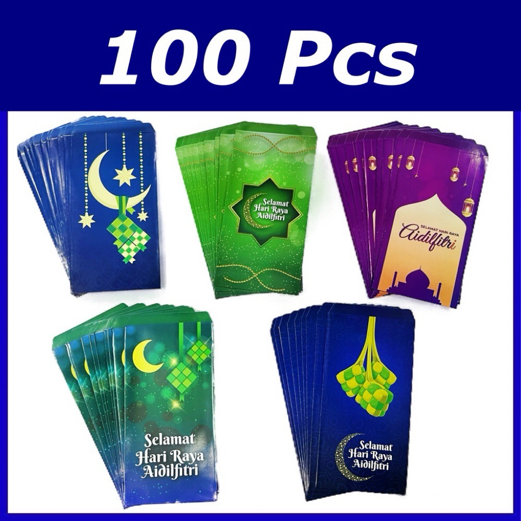 100PCS SAMPUL RAYA BESAR / SAMPUL Duit Raya | Shopee Malaysia