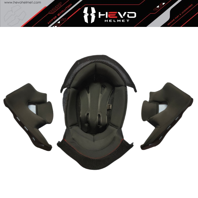 HEVO Krypton Original Padding Full Face Helmet FF978 | Shopee Malaysia