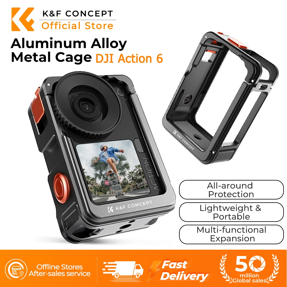 REYGEAK ND Filterset voor Osmo Action 6, CPL/ND8/16/32 voor Osmo Action 5/4/3, aluminium frame, multi-Coated HD optisch glas (CPL/ND8/16/32