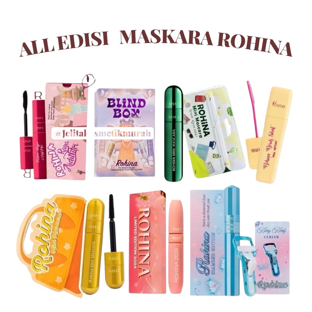 ORIGINAL 💯 ALL EDITION MASKARA ROHINA{readystock} | Shopee Malaysia