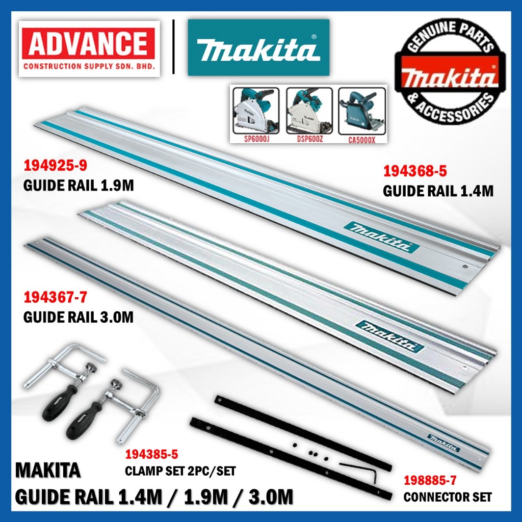 MAKITA 194368-5 / 194925-9 / 194367-7 Guide Rail for Plunge Saw ( Size ...