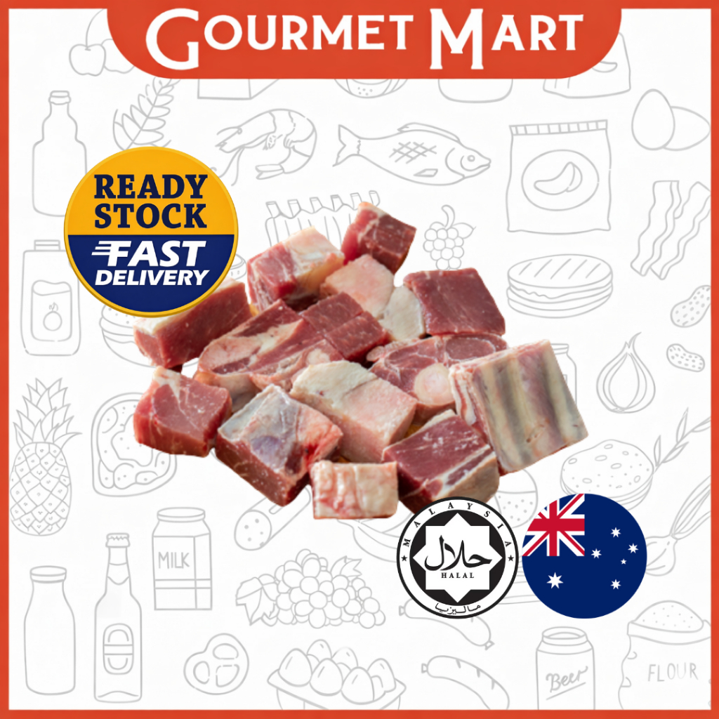 ( FOR KL & PJ AREA ONLY ) AUS FROZEN MUTTON TRUNK (BONE LESS) CUBE 1KG ...