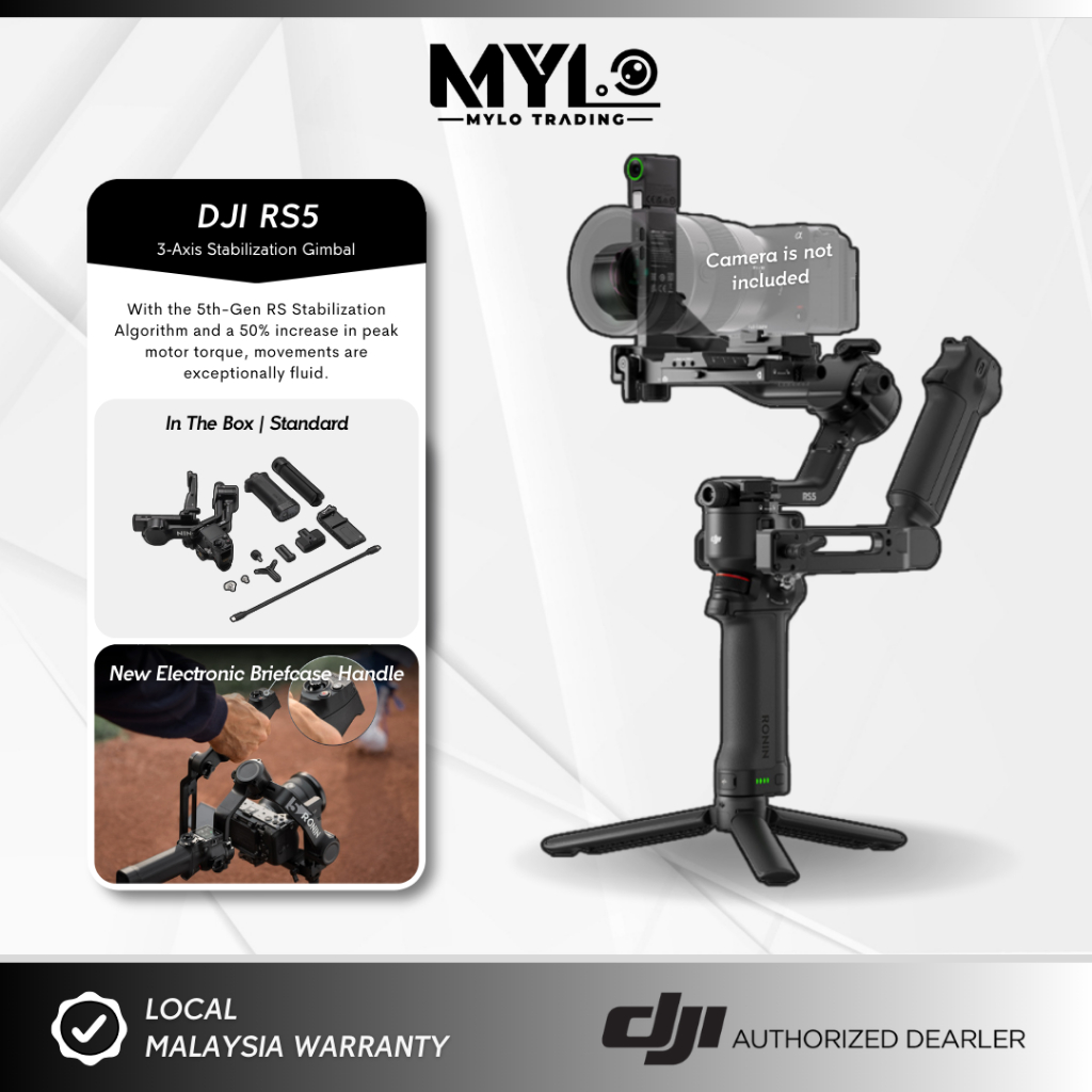 (READY STOCK) - DJI RS 5 | RS5 | RS 5 Combo - Gimbal Stabilizer for ...
