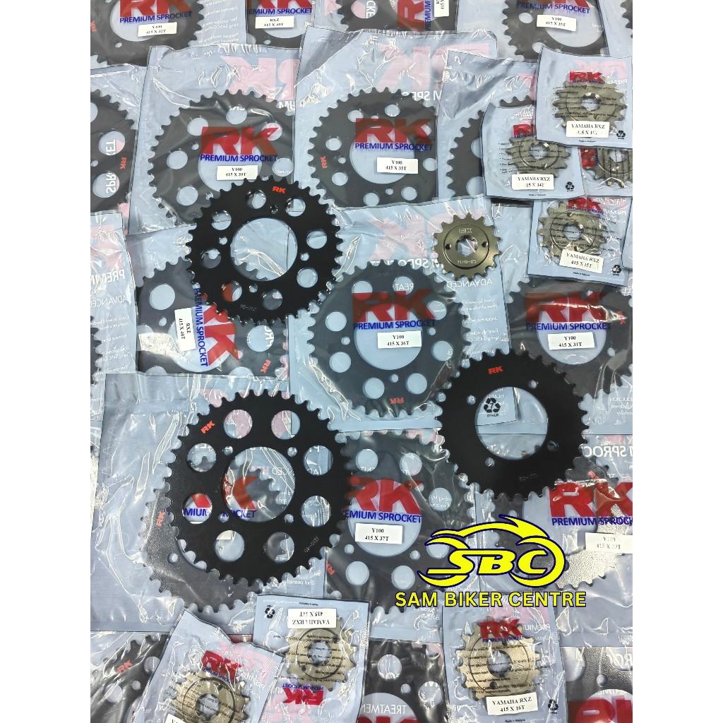 SPROCKET RK PREMIUM BLACK TAMASHII SERIES LC135/RXZ/SRL110/Y110/Y125 ...