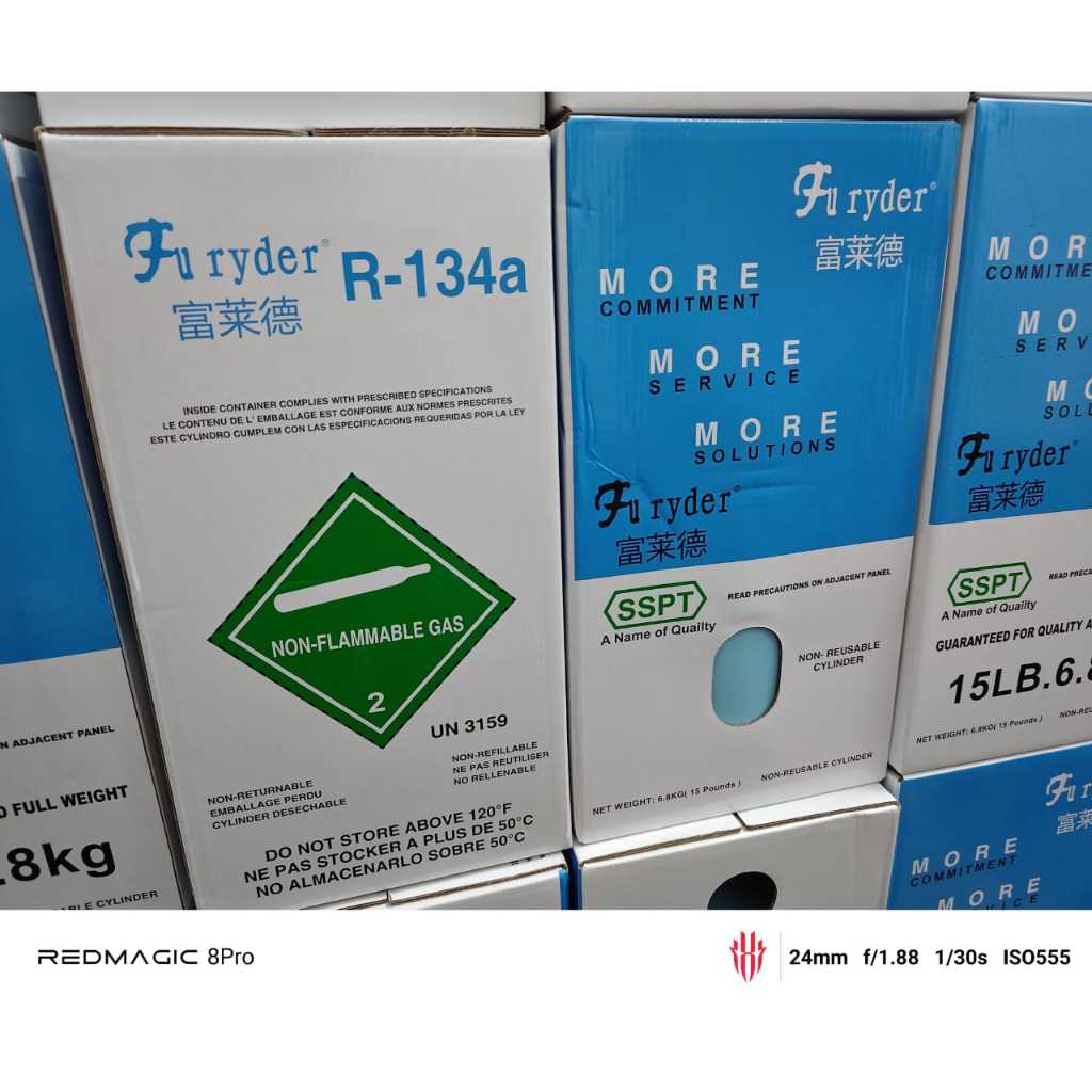 R134 R-134A R134A REFRIGERANT GAS 5KG / 13.6KG GAS AIRCOND COMPRESSOR ...