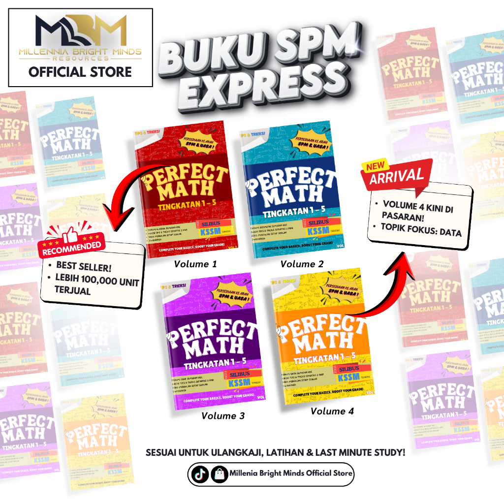 [MBM HQ] Perfect Math Algebra Buku Latihan Tingkatan 1-5 | Shopee Malaysia
