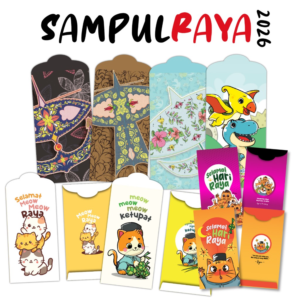 Sampul Raya 2026 (Koleksi Design Comel) | Shopee Malaysia