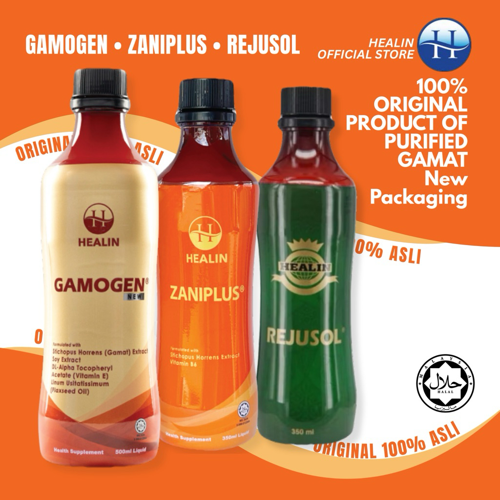 HEALIN Zaniplus, Gamogen dan Rejusol Suplimen Kesihatan Berasaskan ...