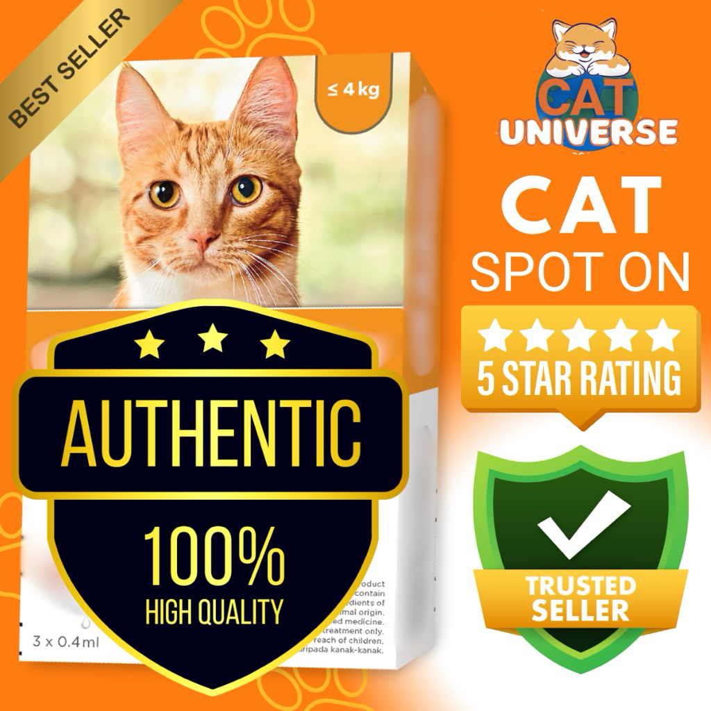 ADV*CAT* Cat Spot On Size S & M (kurap/kutu/earmites) | Shopee Malaysia