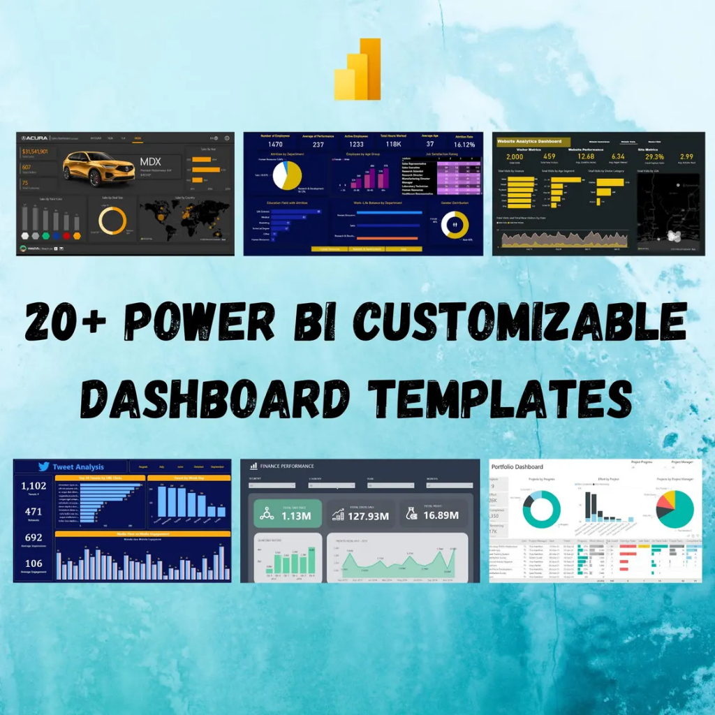 Power BI Bundle Dashboard Templates Customizable PBIX and Excel ...