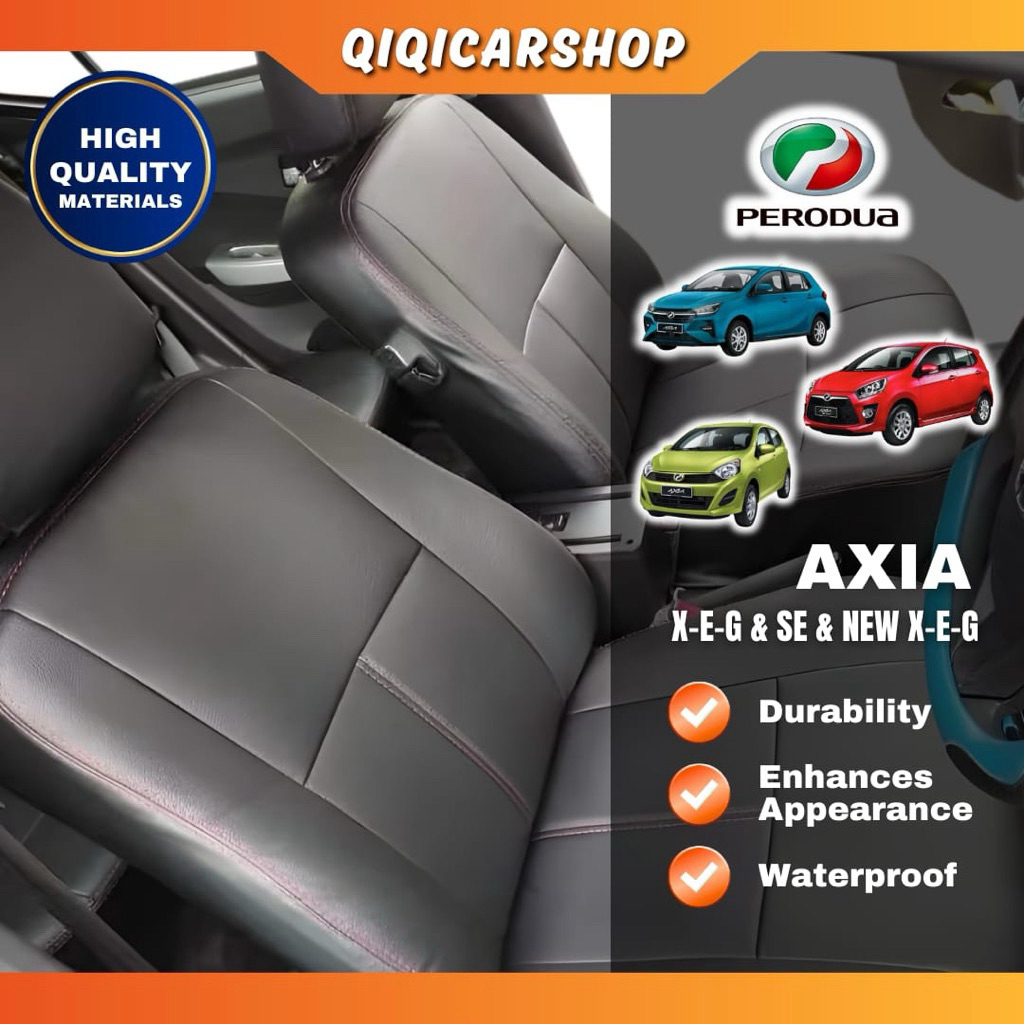 PVC SEAT COVER AXIA（AXIA OID E.G.X ）&（AXIA SE）（AXIA NEW G.X ）Black ...