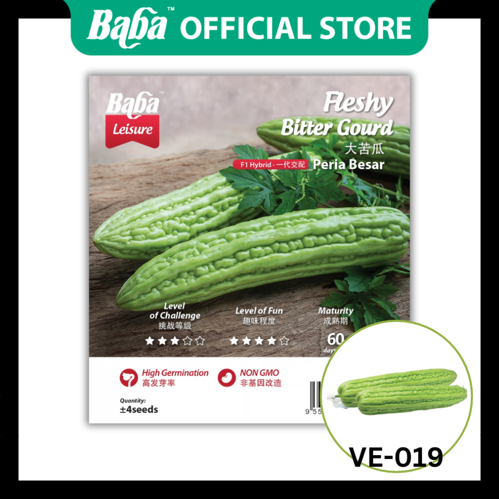 Baba Official | [NON-GMO] Baba VE-019 Smart Grow Fleshy Bitter Gourd ...