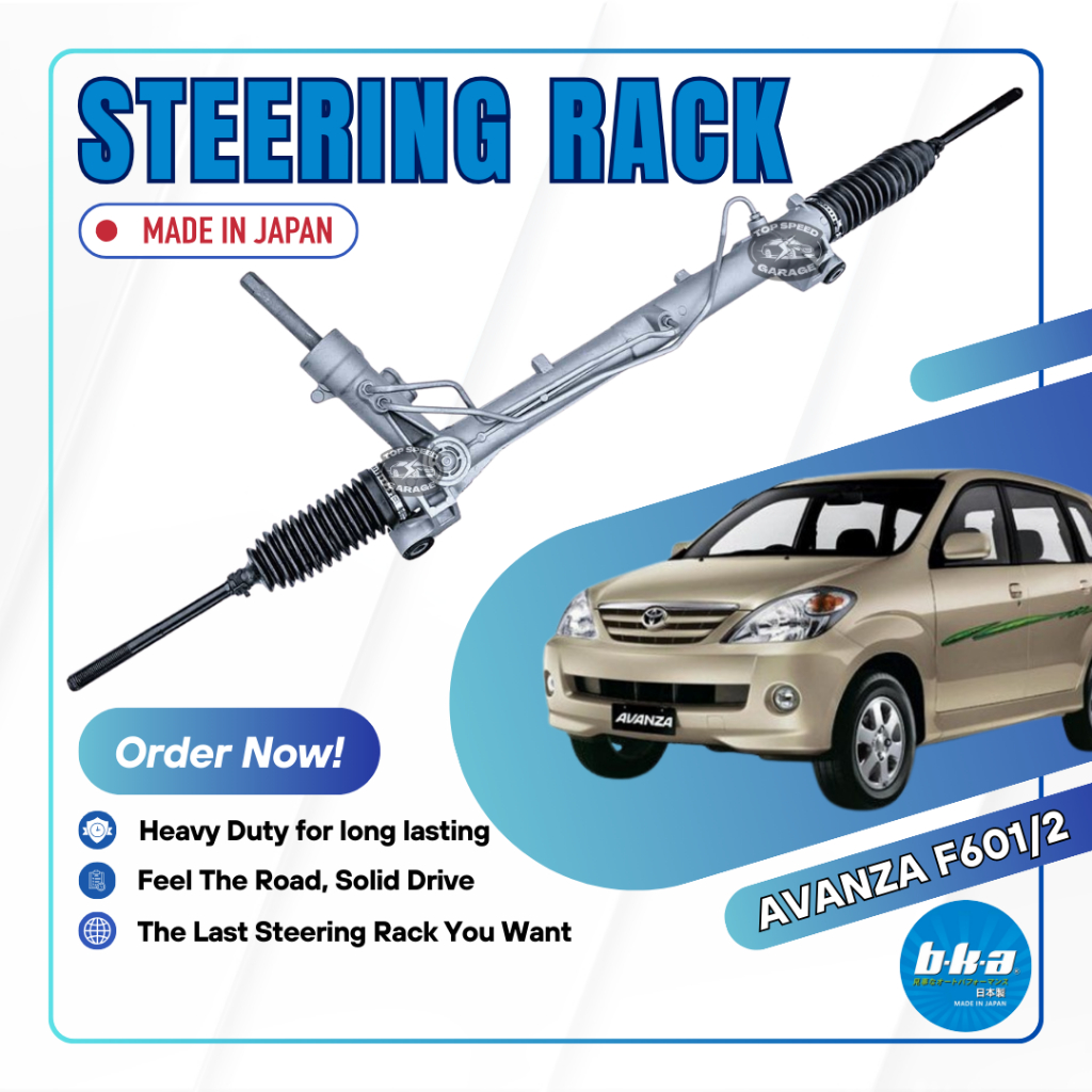 BKA Japan Heavy Duty Steering Rack with Rack End Avanza 1.3 F601 F602 ...