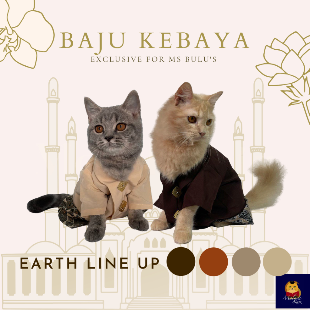[Ready Stock Raya 2026] Baju Raya Baju Kebaya Kucing + Kain Batik ...