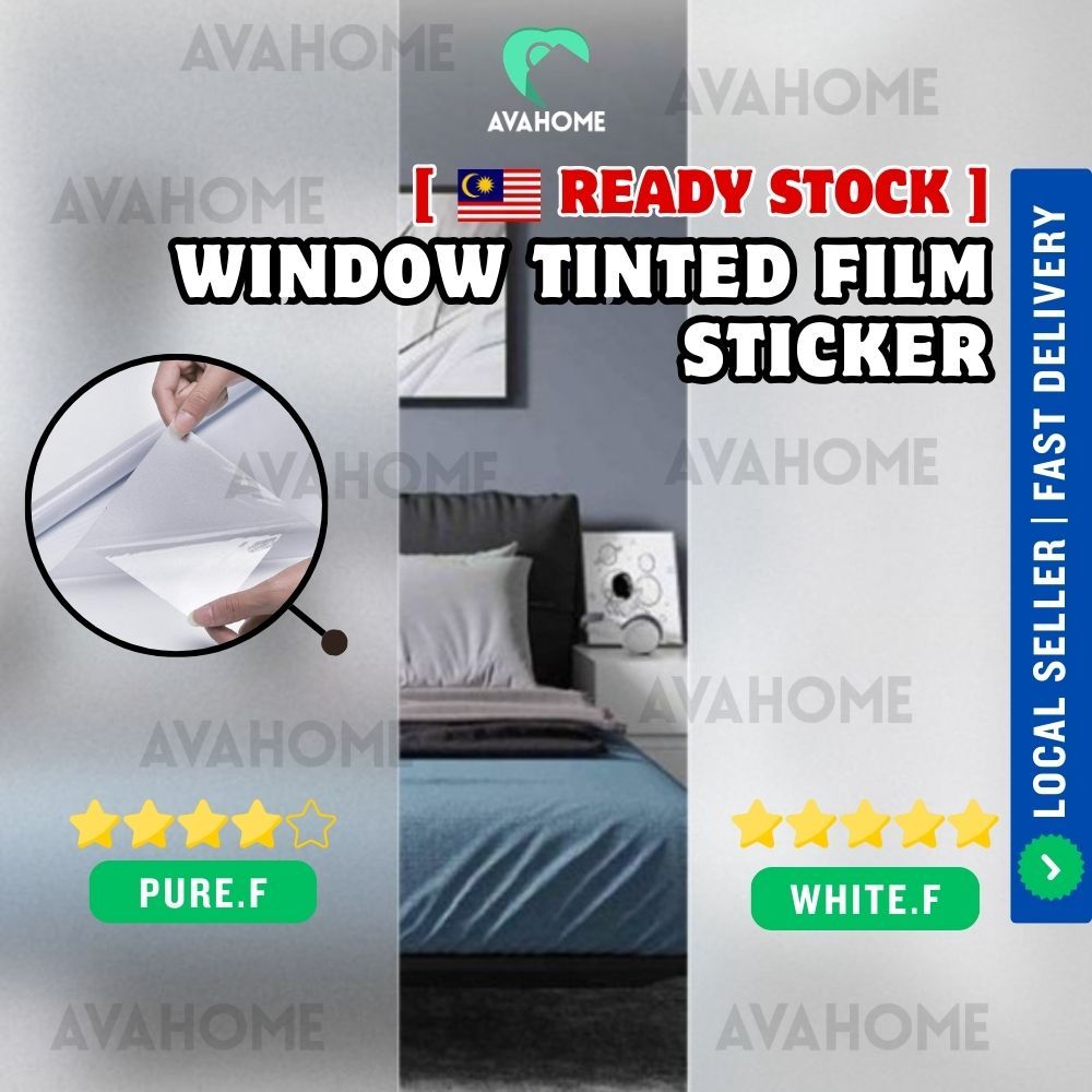 Avahome Privacy Window Tinted Film Sticker 45cm-120cm Matte Glass ...