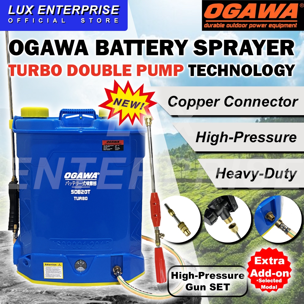 🔥𝐑𝐄𝐀𝐃𝐘 𝐒𝐓𝐎𝐂𝐊🔥𝐔𝐏𝐆𝐑𝐀𝐃𝐄𝐃 OGAWA 20L/18L/16L TURBO/Double Pump Battery ...