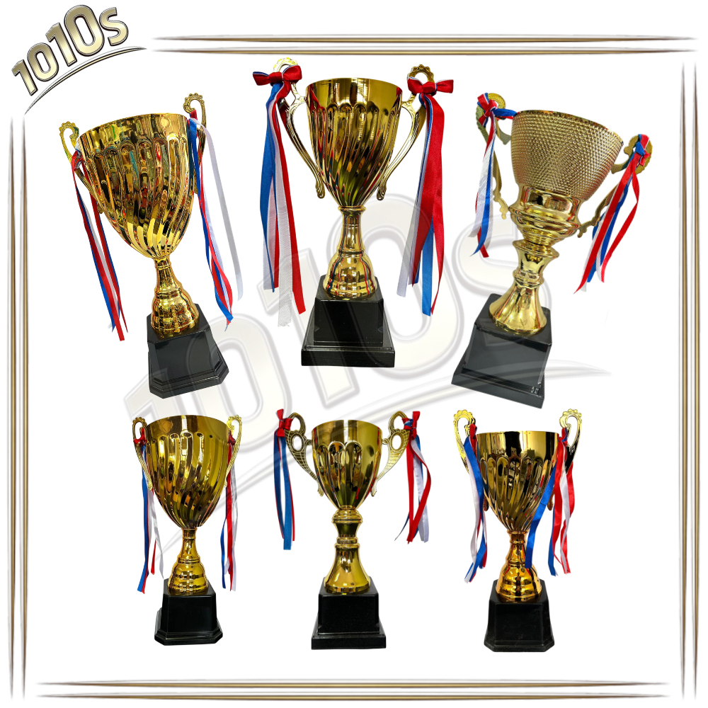 T2 Trophy Cup Metal with Ribbon ; Piala Trofi Logam dengan Reben ...