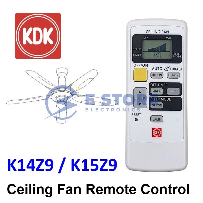 KDK K14Z9 / K15Z9 Ceiling Fan Remote Control | Shopee Malaysia
