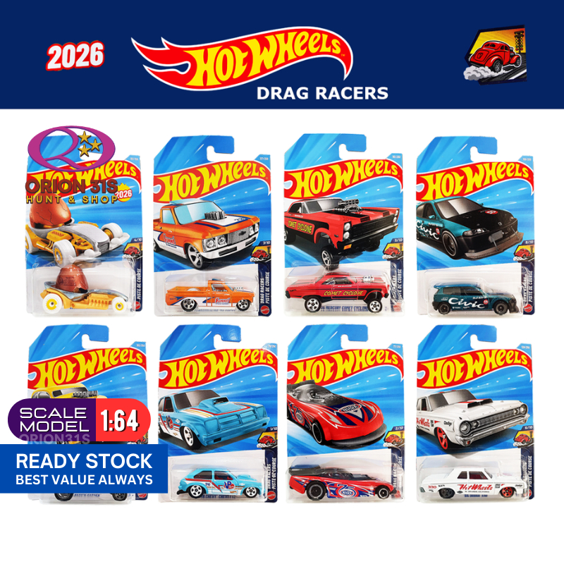 Hot Wheels 2026 Drag Racers Honda Civic Custom/ Chevy/ Supercharged ...