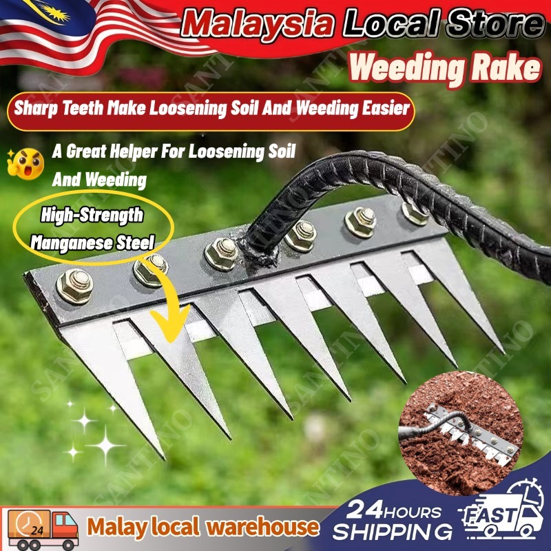 Weeding Rake Cangkul Rumput Options Rumput Tajak Tajak Bergigi Portable ...