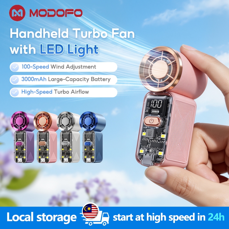 MODOFO kipas mini fan handheld NEW kipas angin 100 Speed portable fan ...