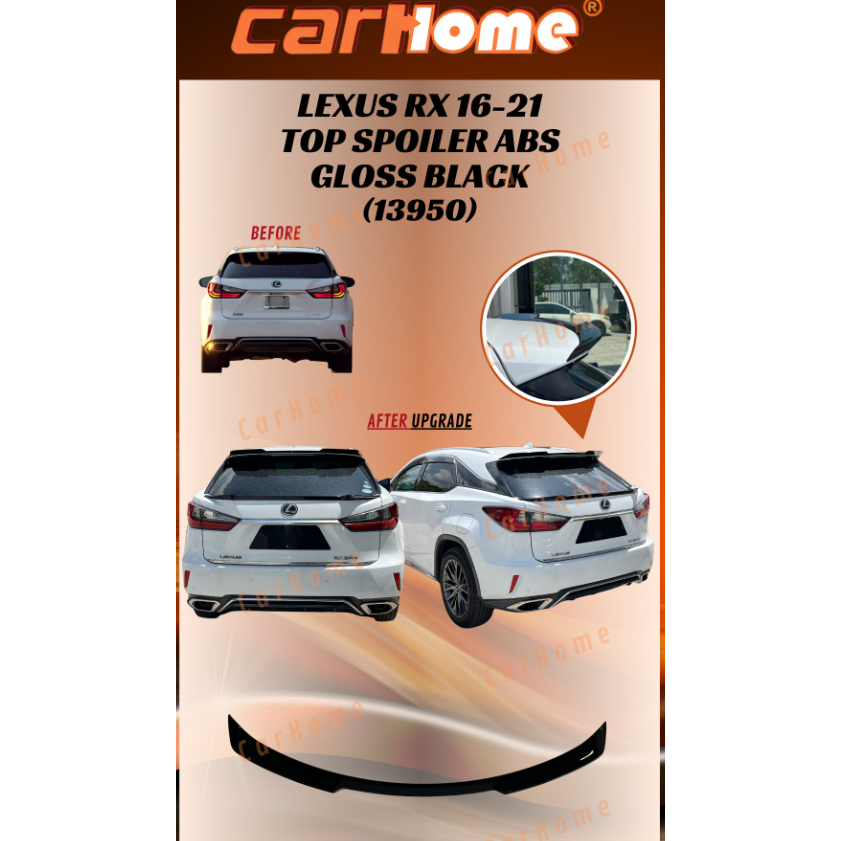 LEXUS RX 2016-2021 Top Spoiler Center Spoiler ABS spoiler Gloss lexus ...