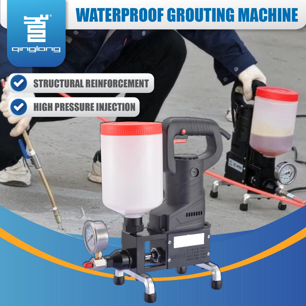 QL Grouting Machine High Pressure Injection Pump Concrete Crack Repair ...
