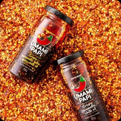 UMAMI PAPI Crispy Aromatic Chilli Oil 225g Proudly 100% Australia ...
