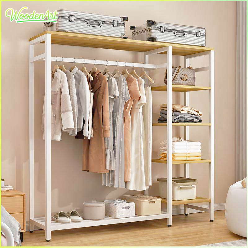 Cloth Wardrobe Cabinet Almari Rak Baju Metal Wardrobe Storage Clothes ...