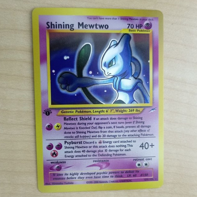 EN) Shining Mewtwo Neo Destiny (N4) 1st edition 109 105 Gred SV pokemon  ptcg tcg card vintage base set holo rare | Shopee Malaysia