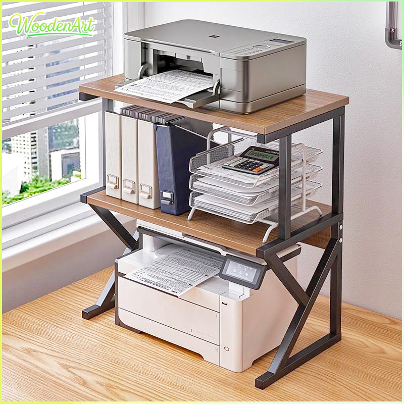 Printer Rack Multi-Layer Printer Shelf Desk Organizer Document Rack ...