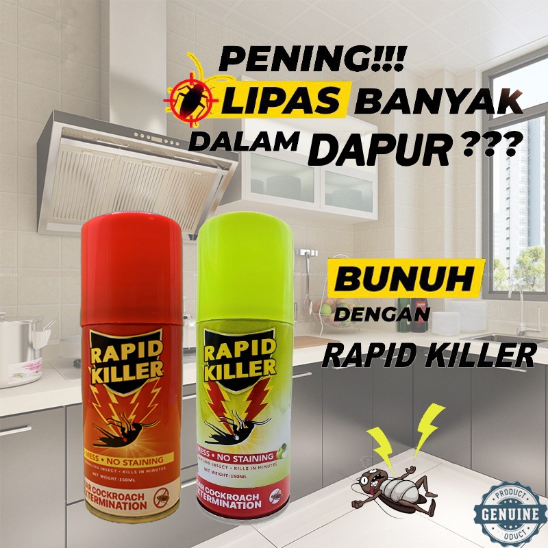 RAPID KILLER Lipas Killer Ubat Lipas Rumah Racun Lipas Dalam Kereta ...